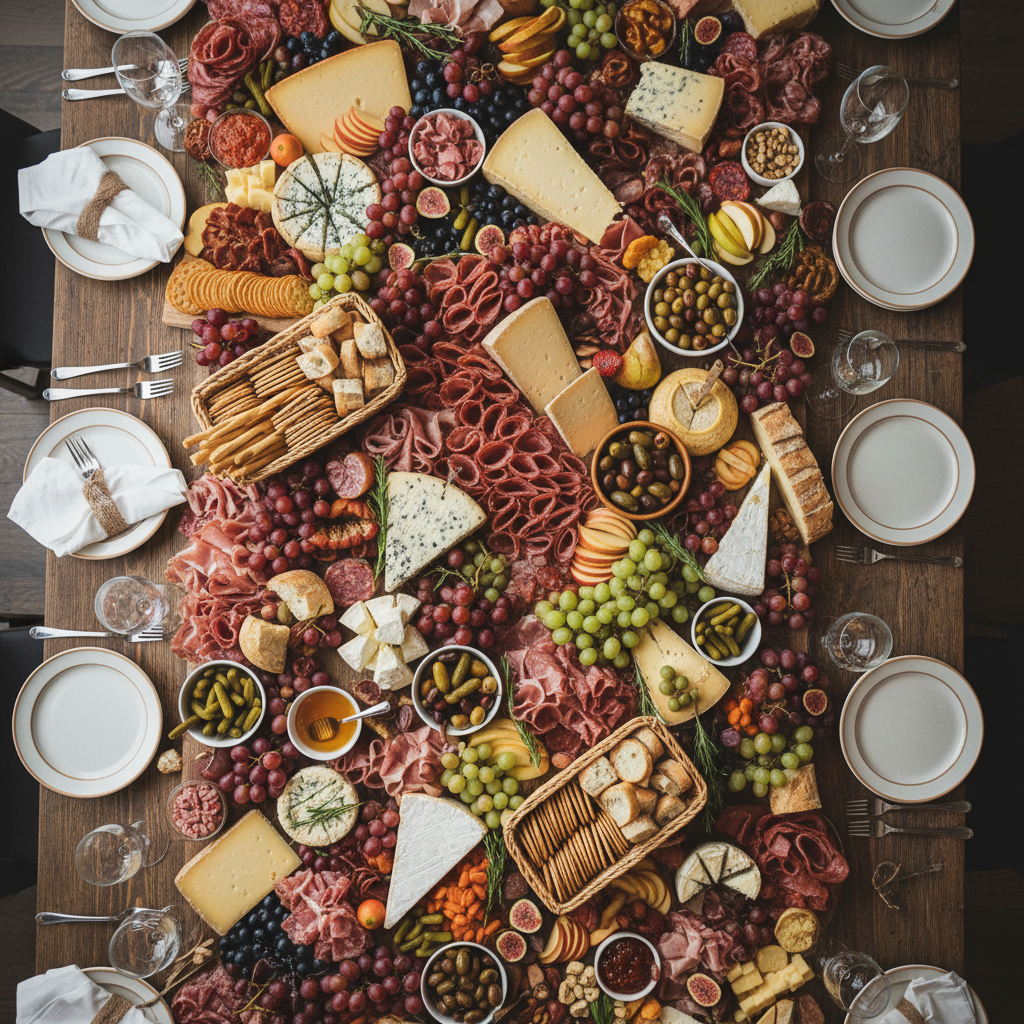 Flat-Lay Grazing Tables